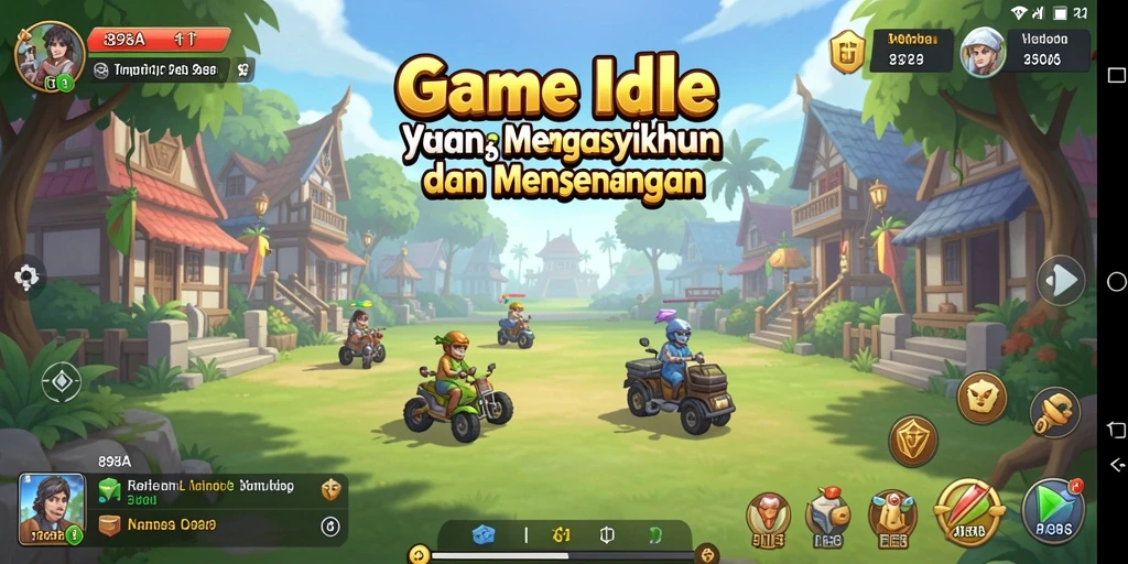 Tampilan gameplay Idle yang menarik dari 898A yang membuat pemain terjebak dalam kesenangan.