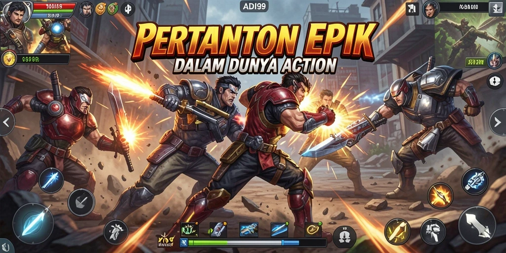 Tampilan gameplay ADI99 yang menegangkan dan seru.