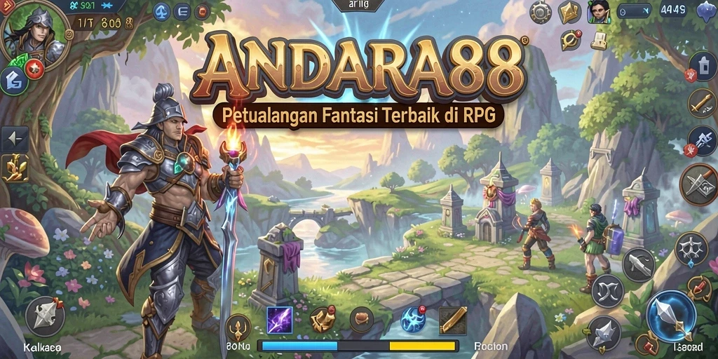 Tampilan gameplay mendebarkan dalam RPG ANDARA88.