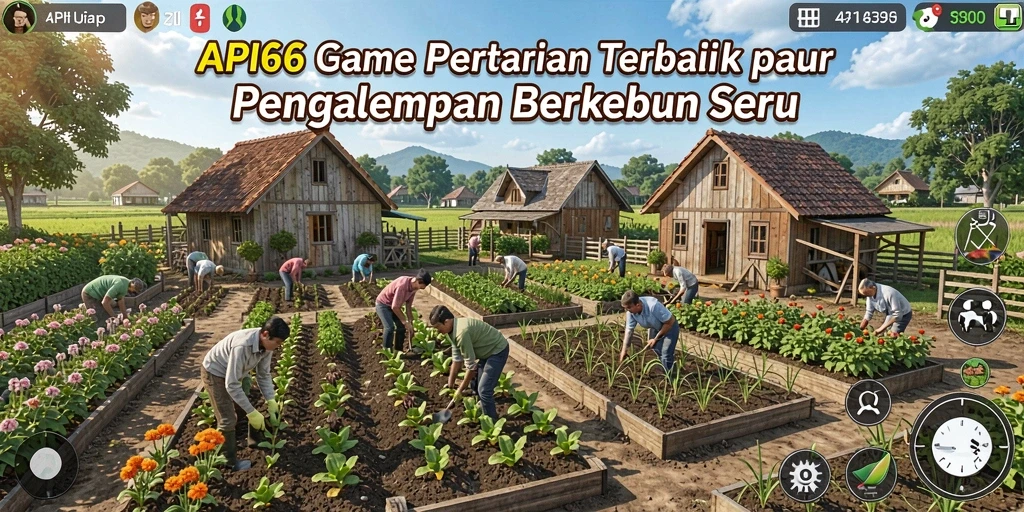 Tangkapan layar menunjukkan pengalaman berkebun yang seru di API66.