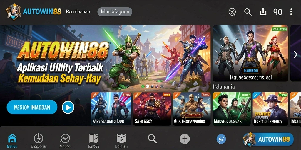 Screenshot utama AUTOWIN88 menunjukkan tampilan antarmuka yang sederhana dan ramah pengguna.