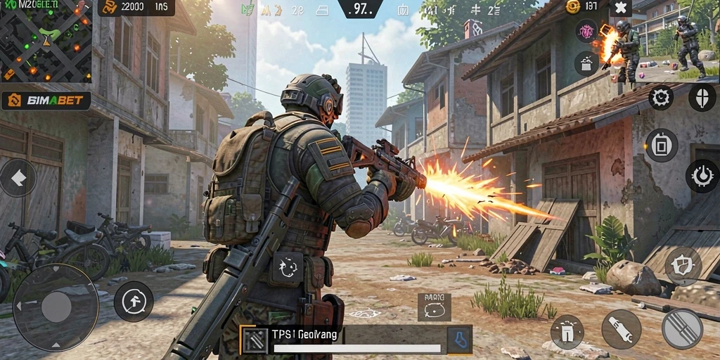 Tampilan intens dari gameplay <strong>BIMABET</strong> saat pertempuran berlangsung di arena.