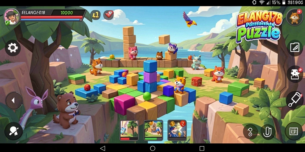 Tampilan gameplay ELANG178 menampilkan puzzle yang menantang.