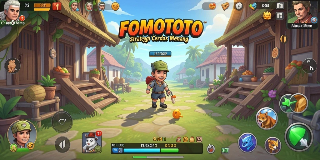 Screenshot gameplay FOMOTOTO menunjukkan strategi yang cerdas dan seru.