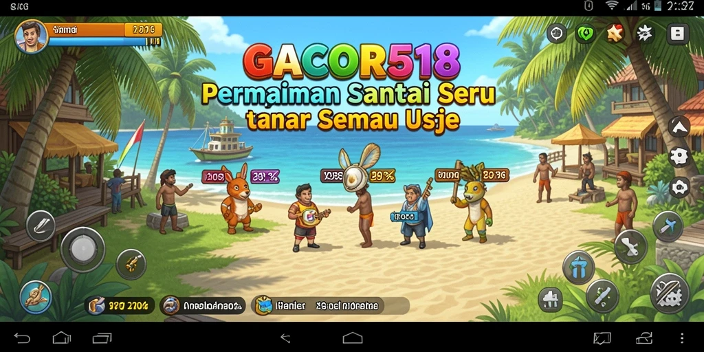 Tampilan gameplay GACOR518 yang seru dan mengasyikkan.