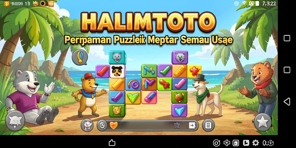Gameplay HALIMTOTO menampilkan berbagai teka-teki menarik dan menantang.