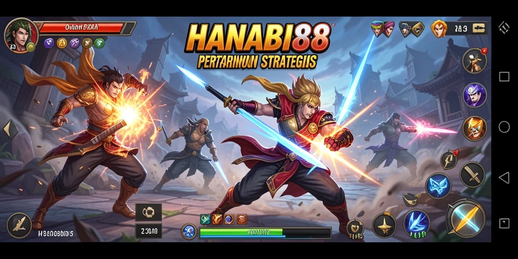 Tampilan gameplay menarik dan menegangkan di HANABI88.
