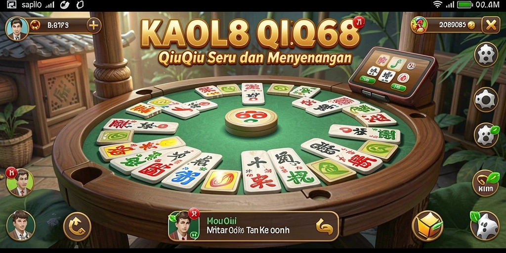 Tampilan menarik gameplay KAOL68 dalam permainan QiuQiu.