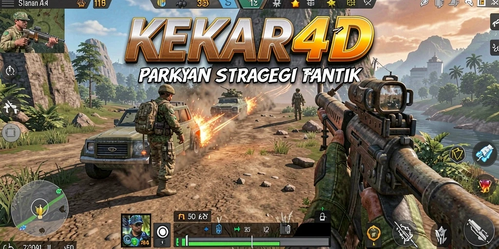 Tampilan utama gameplay KEKAR4D yang menggambarkan strategi yang seru.