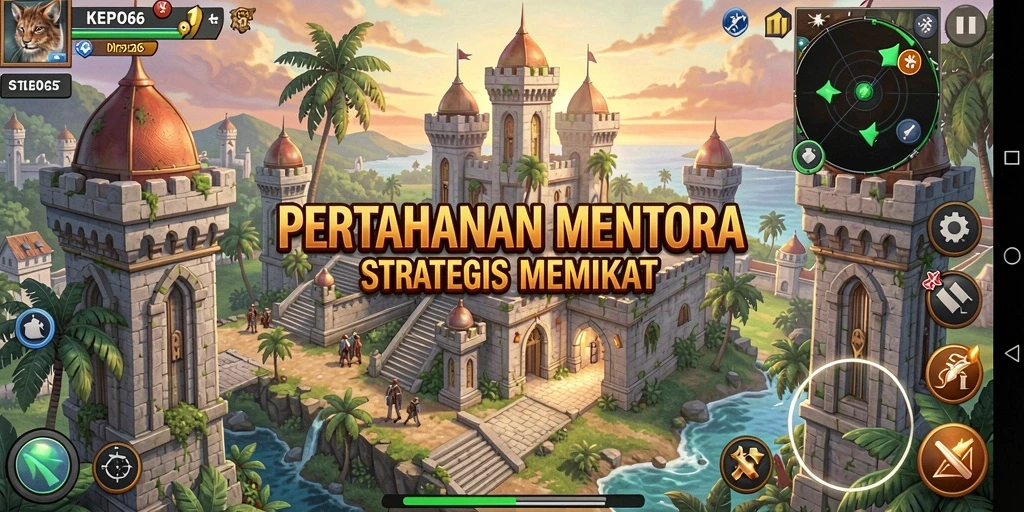 Tangkapan layar utama KEPO66 menampilkan aksi seru dalam gameplay Tower Defense.