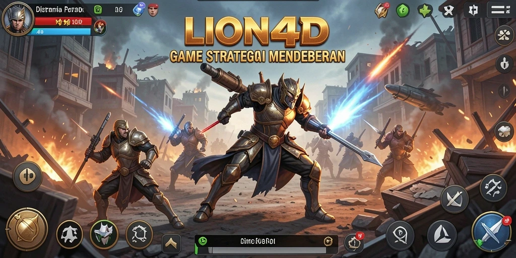 Tampilan menarik dan dinamis saat bertempur di LION4D.