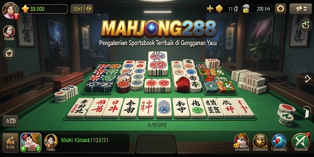 Tampilan gameplay MAHJONG288 yang menarik dan interaktif untuk pengalaman Sportsbook.