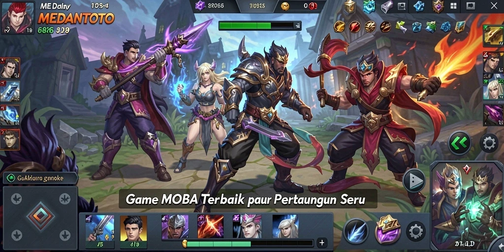 Tampilan seru pertarungan tim di MEDANTOTO.