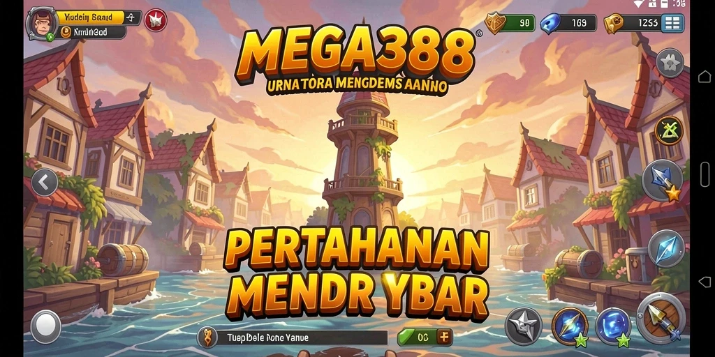Tangkapan layar menunjukkan aksi seru dalam gameplay Tower Defense.