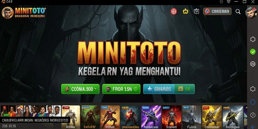 Gameplay menegangkan MINITOTO di dunia kegelapan.