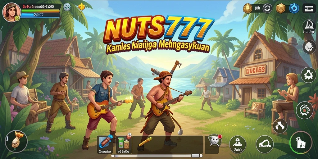 Tampilan gameplay menarik dari NUTS777 yang menampilkan dunia simulasi.
