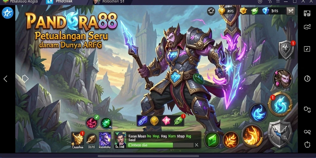 Tampilan gameplay menarik di PANDORA88 dengan aksi pertempuran seru.