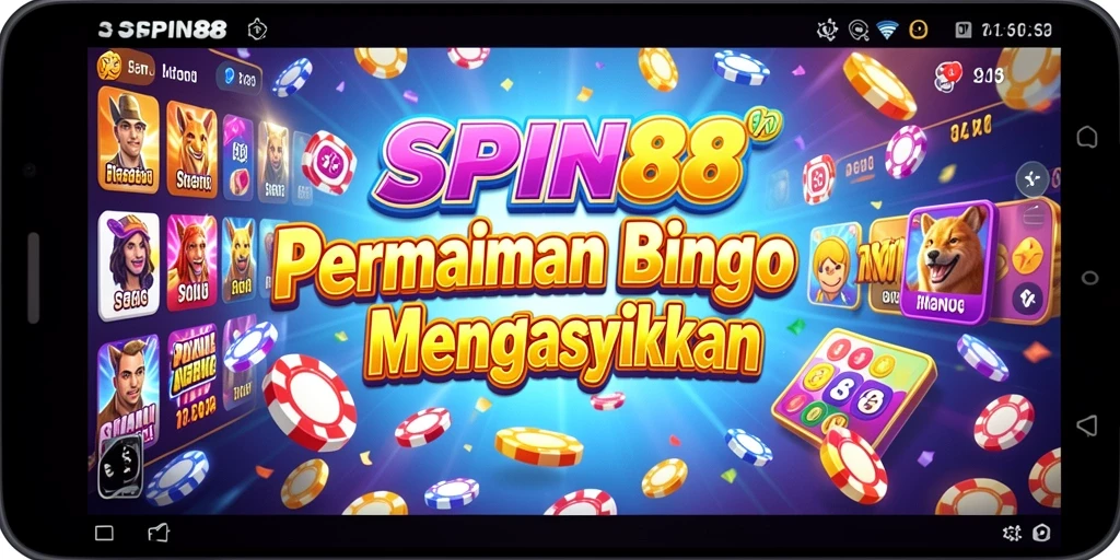 Tampilan gameplay SPIN88 yang seru dan interaktif dalam permainan Bingo.