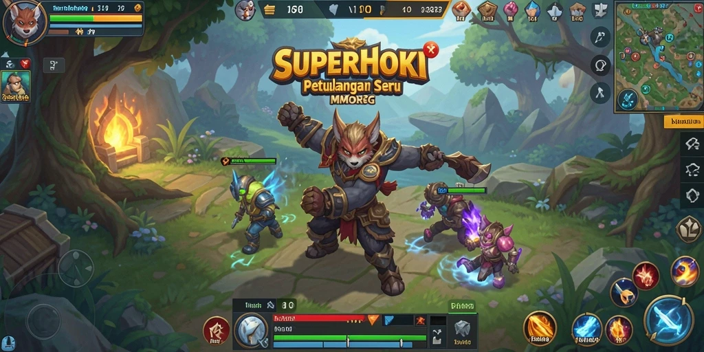 Tampilan menarik dari gameplay <strong>SUPERHOKI</strong> yang penuh aksi dan petualangan.