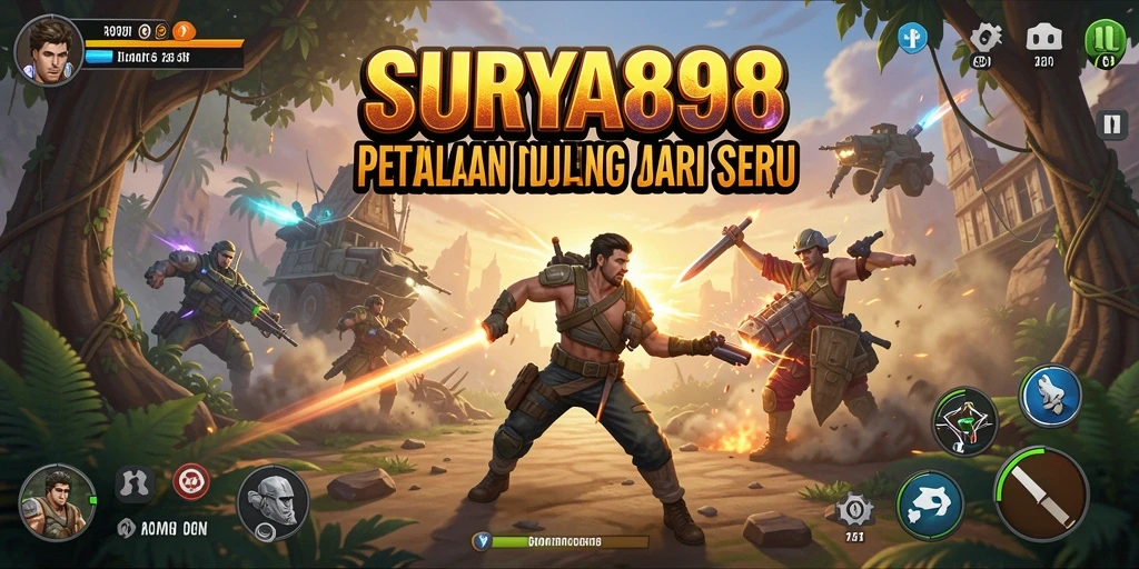 Tampilan action seru dalam SURYA898 dengan grafis menawan.