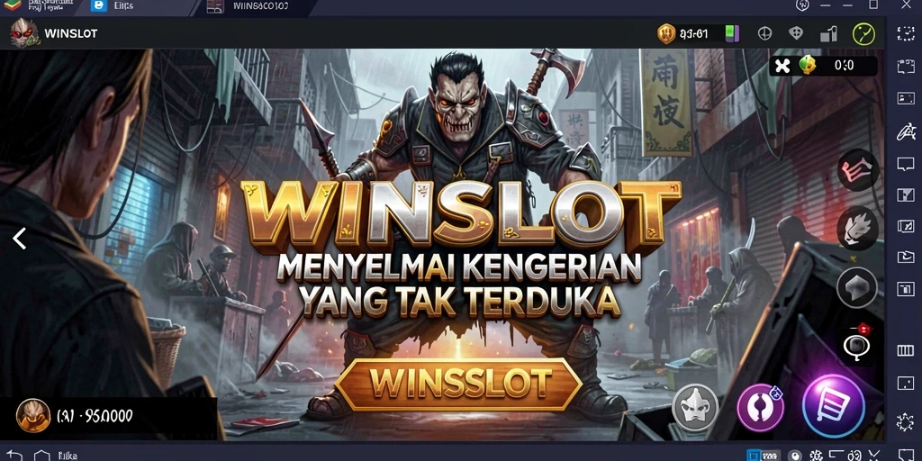 Screenshot gameplay WINSLOT menampilkan suasana seram yang mencekam.